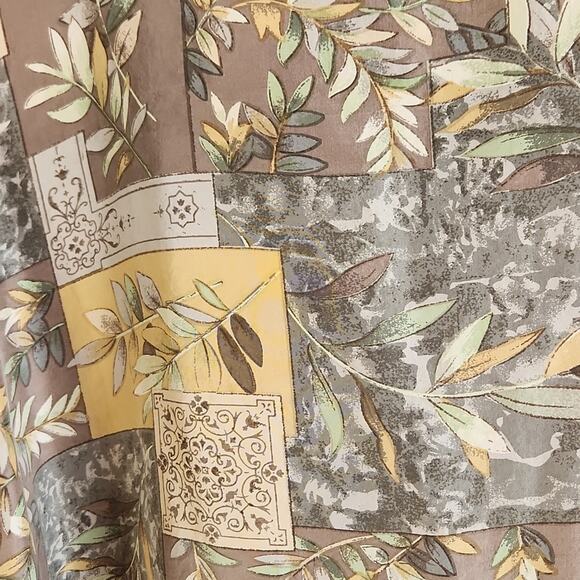 Vintage Grove Avenue Womens Button Front Top Size 5X 100% Silk Tropical Vacation - Picture 3 of 9